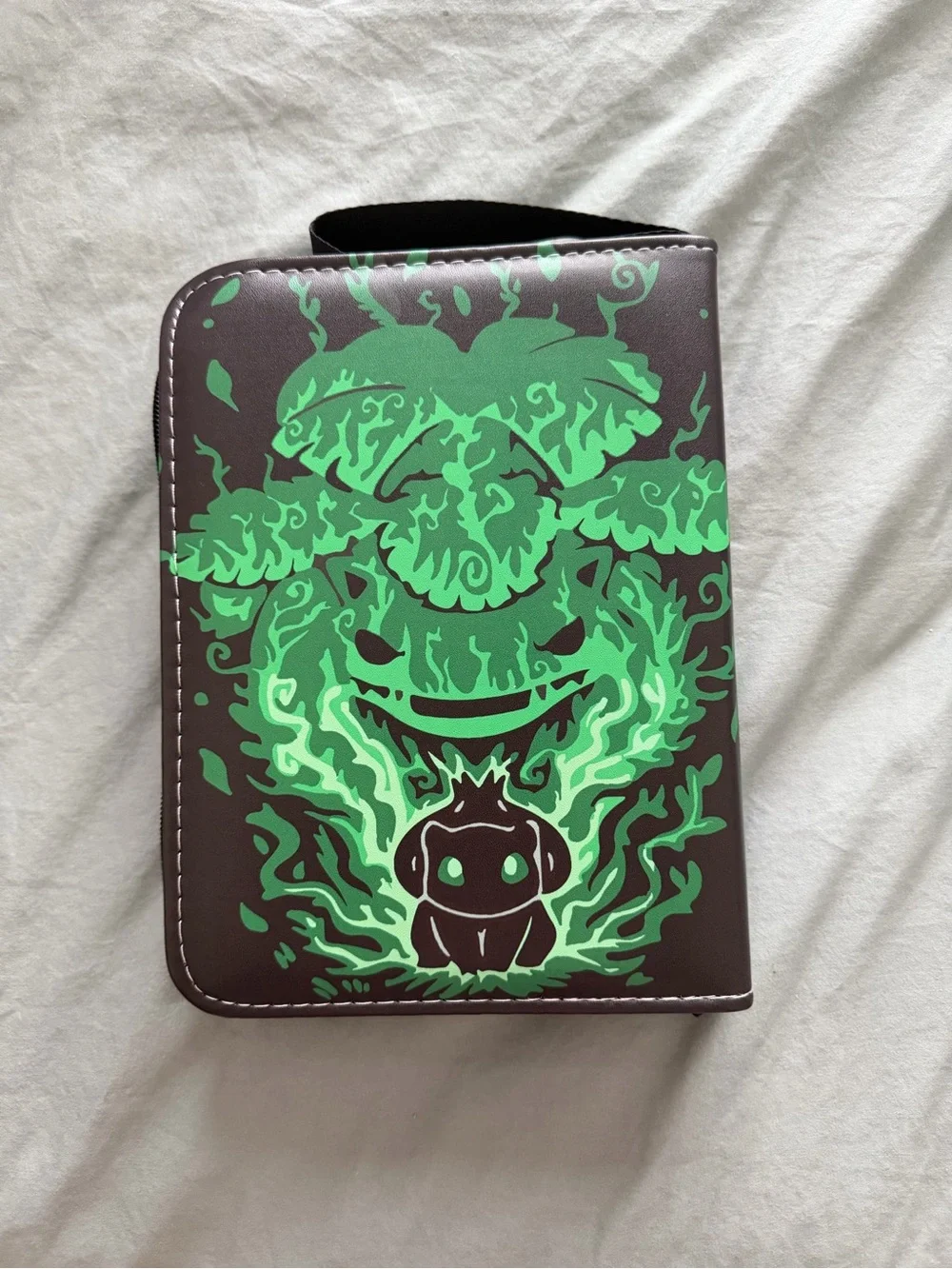 Pokemon Black & Green Zip Up Binder 4 Pocket